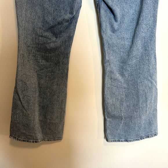 Aeropostale Womens Mid-rise Flare Jeans Size 14 Cotton Casual Light Wash Blue - Picture 14 of 16